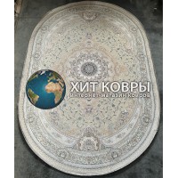 Иранский ковер Shahname 1200 414 Бежевый овал